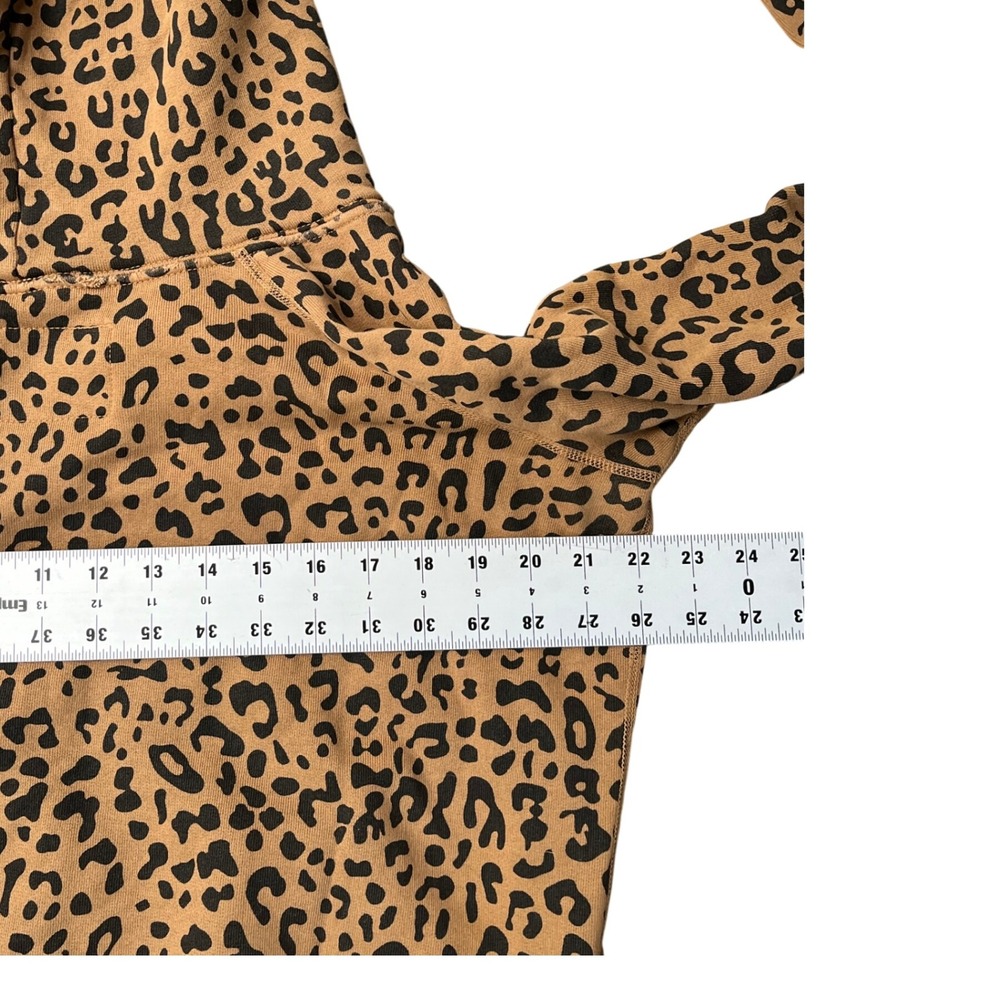 Nili Lotan Women's Janie Leopard Print Oversized Hoodie Sweatshirt Size Small - Picture 8 of 8